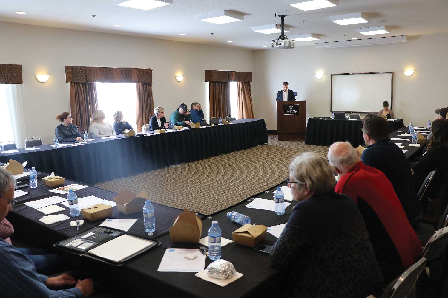 Moosomin MLA Steven Bonk spoke about potential funding for ongoing projects in Moosomin at Tuesday’s Chamber Meeting. He spoke about the airport expansion, bringing a CT Scanner to Moosomin and allowing surgeons access to Moosomin’s operating room to make better use of the facility.